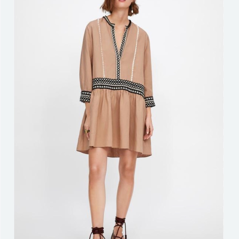 Zara Embroidered dress